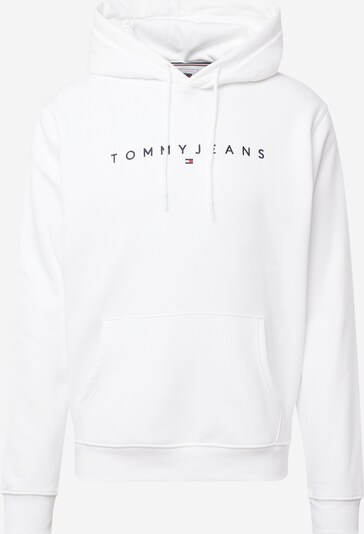 Bluză de molton Tommy Jeans pe negru / alb, Vizualizare produs