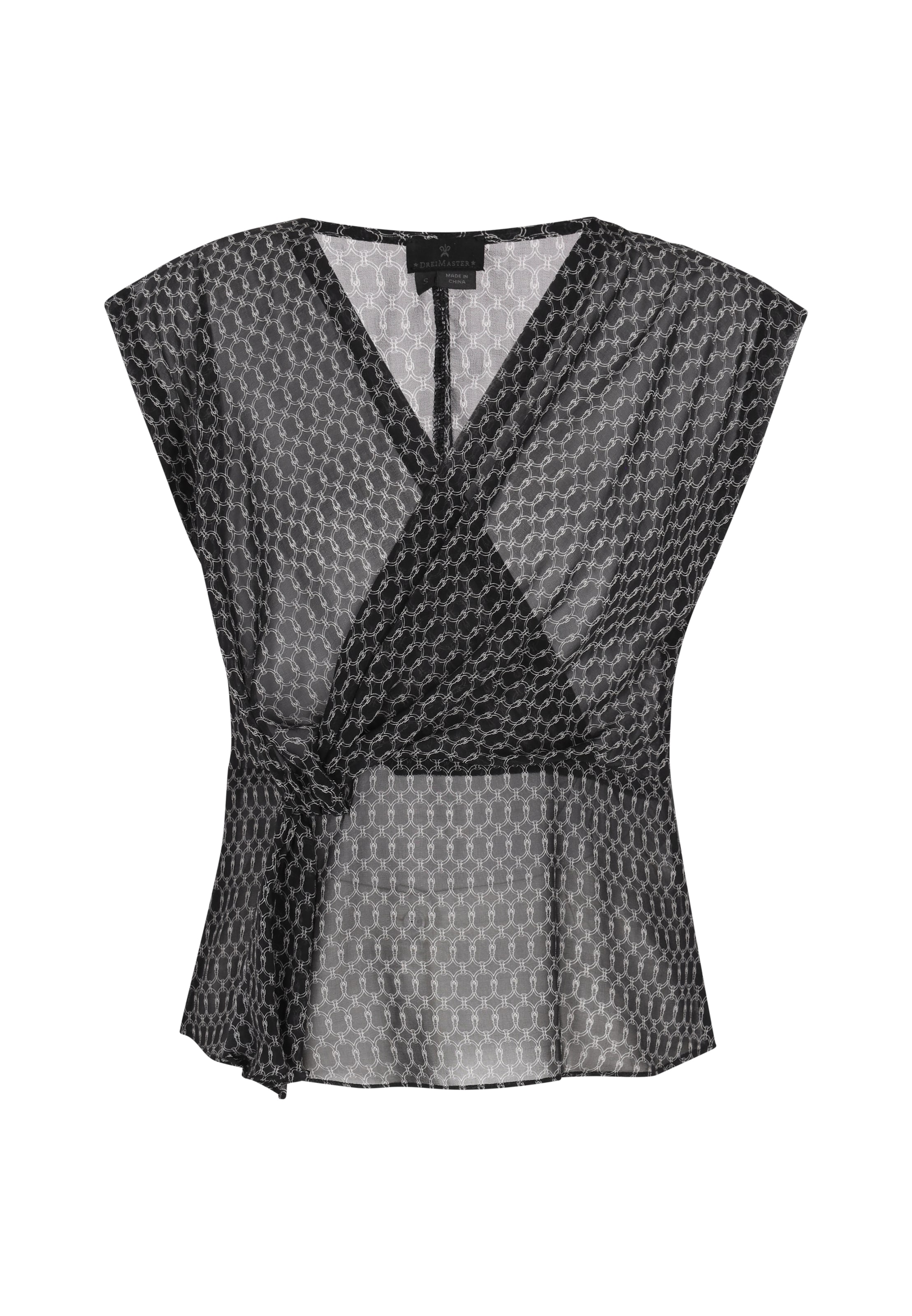 DreiMaster Klassik Блуза в черно: отпред