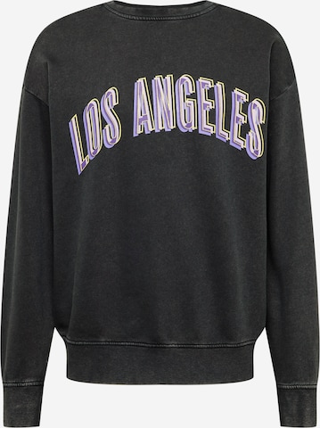 Sweat-shirt Redefined Rebel en noir : devant