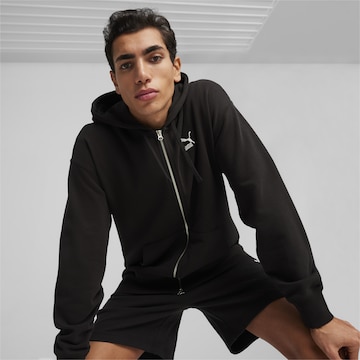 PUMA Athletic Zip-Up Hoodie 'Better Classics' in Black