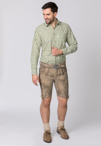 Slimfit Pantaloni per costume tradizionale 'Girgl' di STOCKERPOINT in marrone