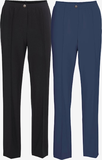 Goldner Pantalon à plis en bleu / noir, Vue avec produit