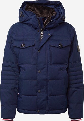 TOMMY HILFIGER Regular fit Winterjas in Blauw: voorkant