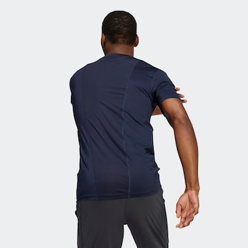 ADIDAS SPORTSWEAR - Skinny Camisa funcionais em azul