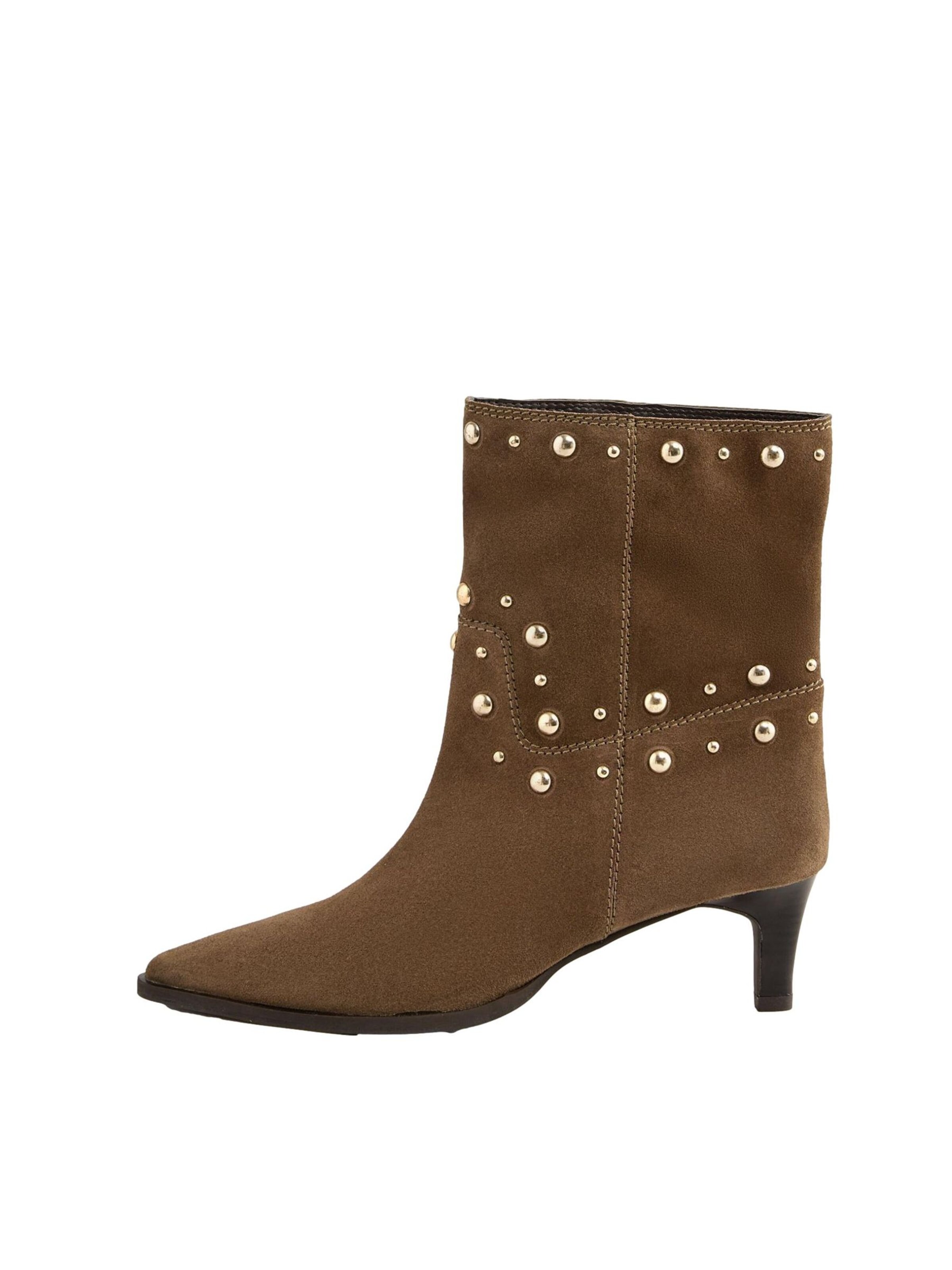 love & roses Bootie in Grey: front