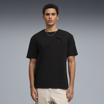 PUMA T-Shirt 'Essentials Elevated' in Schwarz: Vorderseite