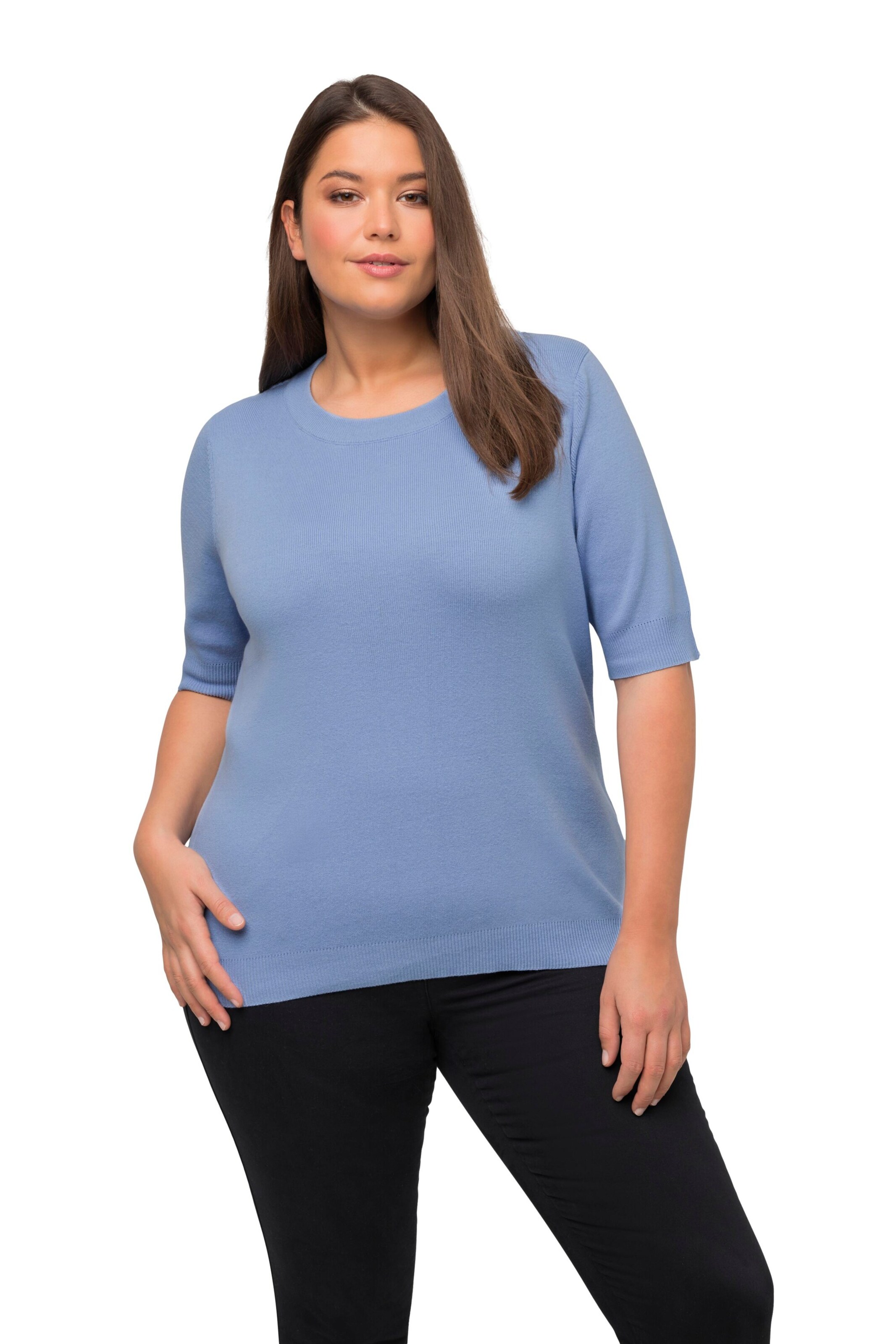 Ulla Popken Pullover in Blau: Vorderseite