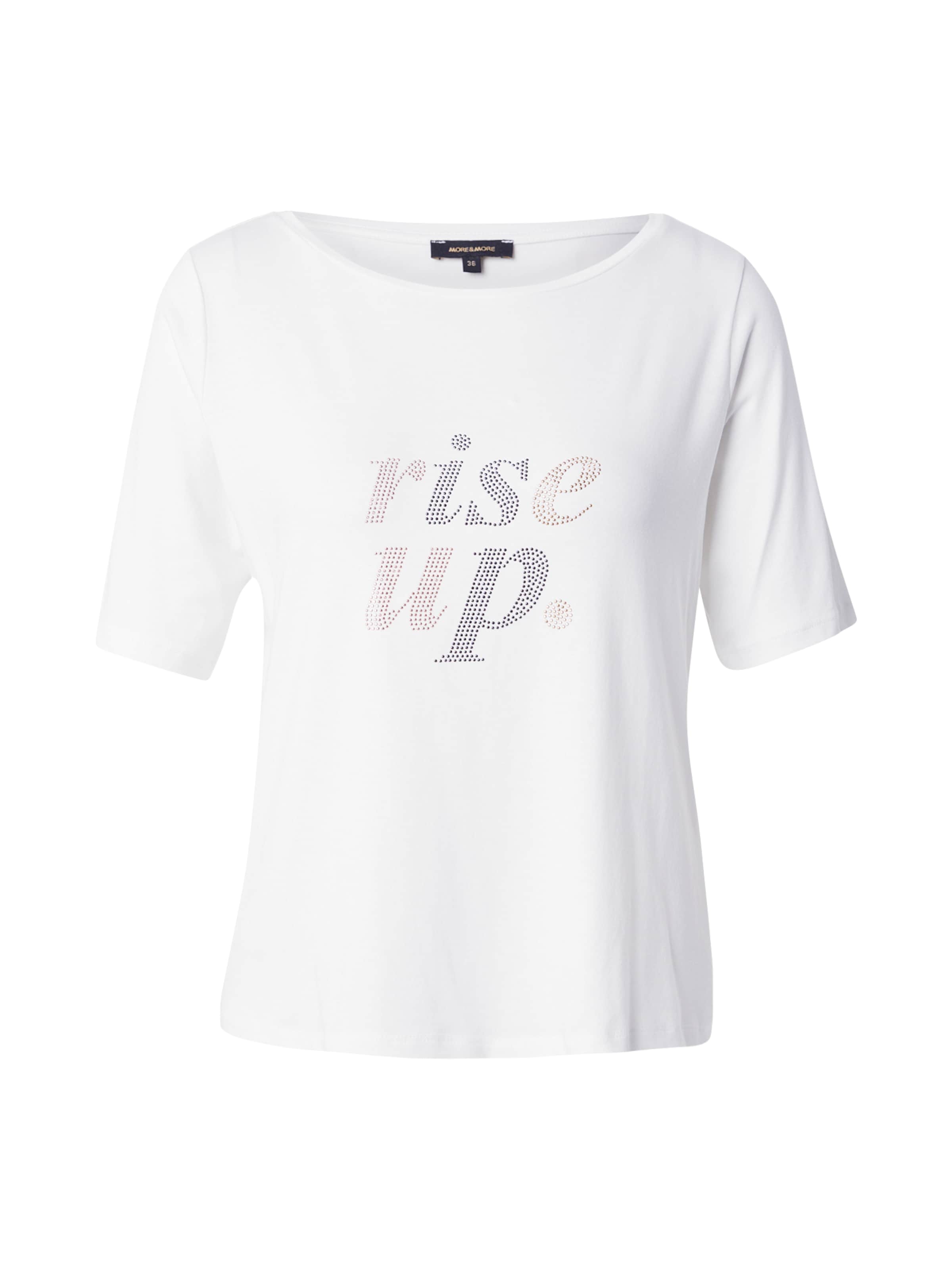 MORE & MORE Μπλουζάκι 'Rise Up' σε λευκό: μπροστά