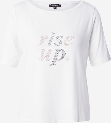 balta MORE & MORE Marškinėliai 'Rise Up': priekis