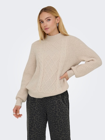 JDY Sweater 'JDYSIGRID' in Grey: front