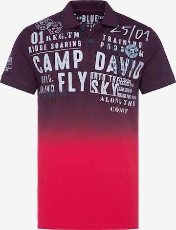 CAMP DAVID Shirt in Red: front