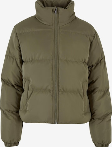 Urban Classics Winter Jacket in Green: front