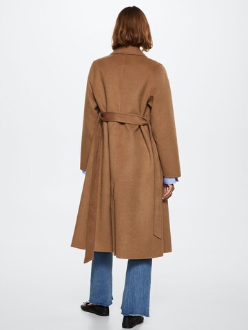 MANGO Between-Seasons Coat 'BATIN' in Brown