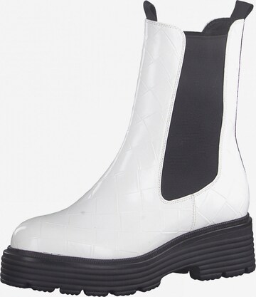 TAMARIS Chelsea Boots in White: front