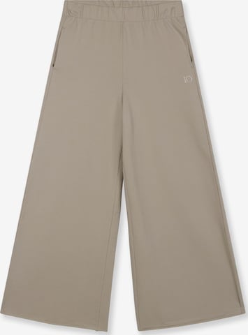 10Days Wide leg Trousers in Grey: front
