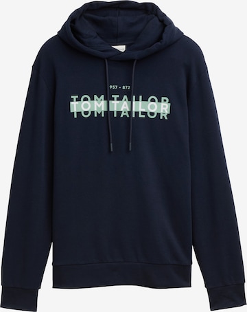 Sweat-shirt TOM TAILOR en bleu : devant