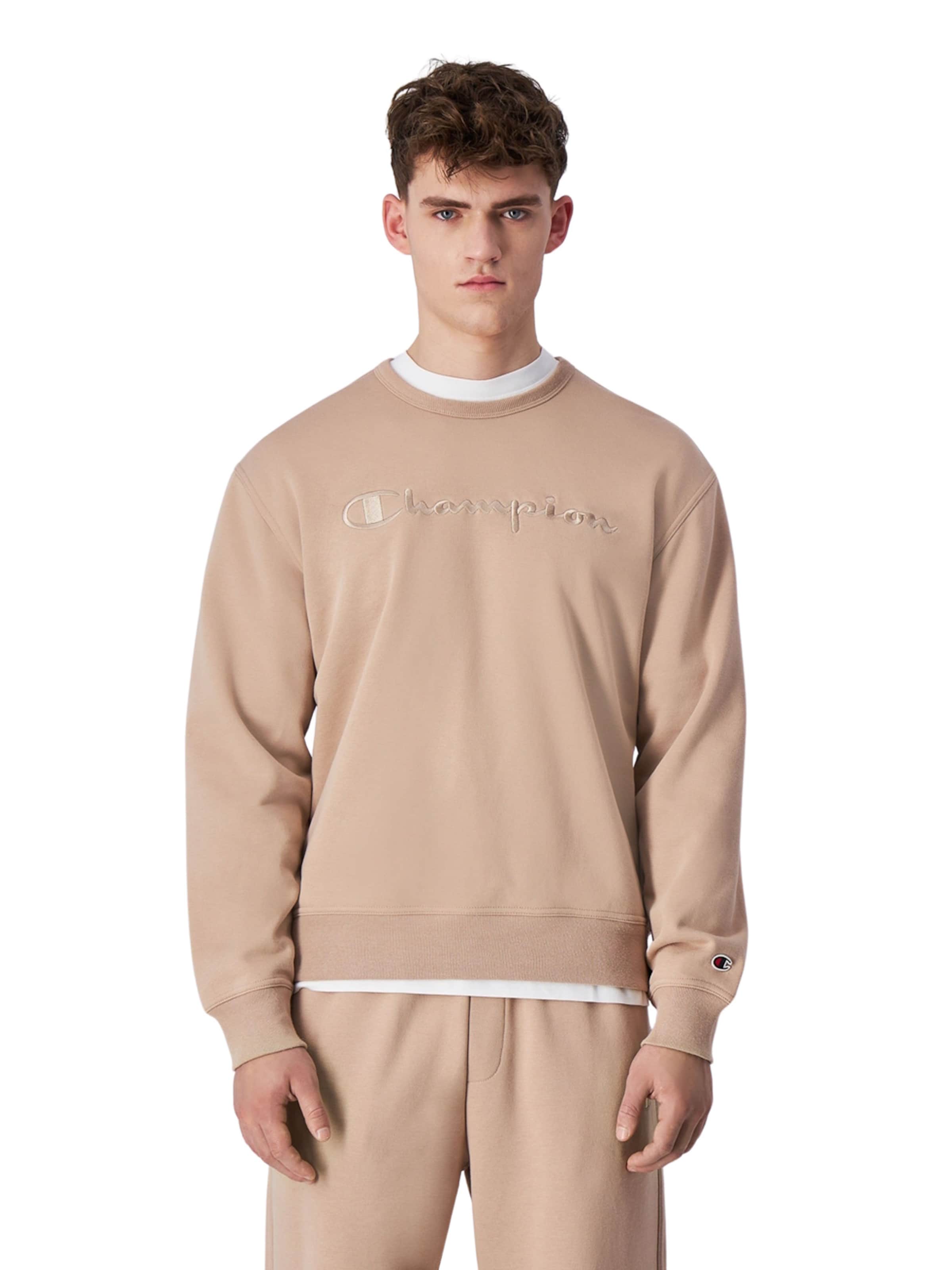 Sweat-shirt Champion Authentic Athletic Apparel en marron : devant