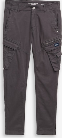 TOM TAILOR Конический (Tapered) Брюки-карго в Серый: спереди