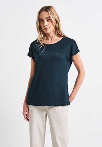STREET ONE T-Shirt in Blau: Vorderseite