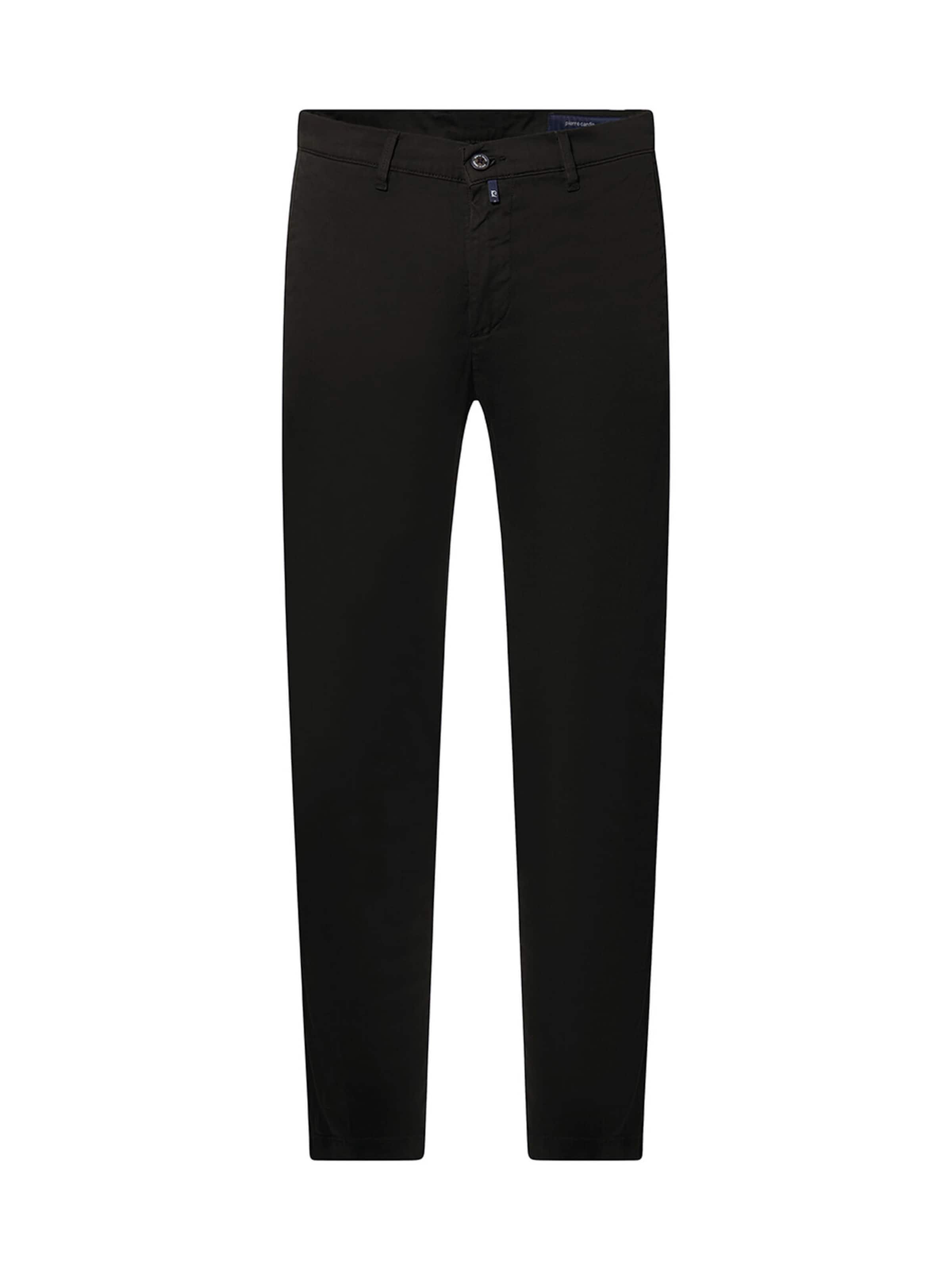 PIERRE CARDIN Chino Pants 'PC-Colmar' in Black: front