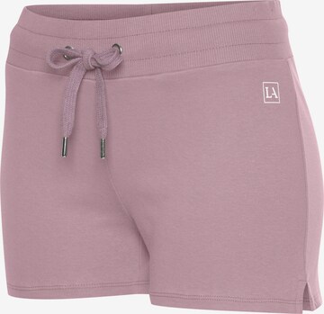 LASCANA ACTIVE Regular Shorts in Pink