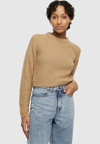 Urban Classics Sweater 'Waffles' in Beige: front