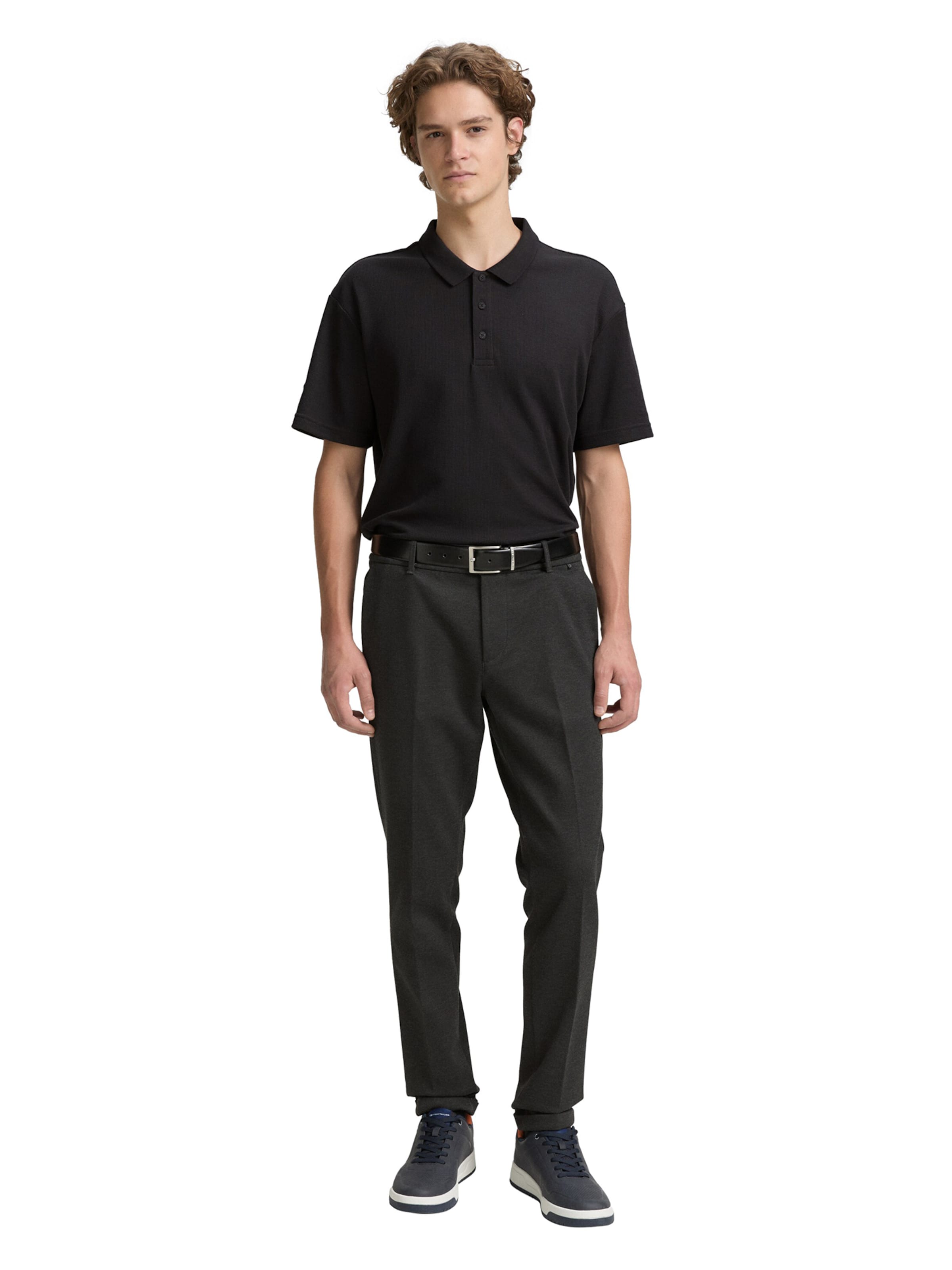 TOM TAILOR DENIM Poloshirt in Grau