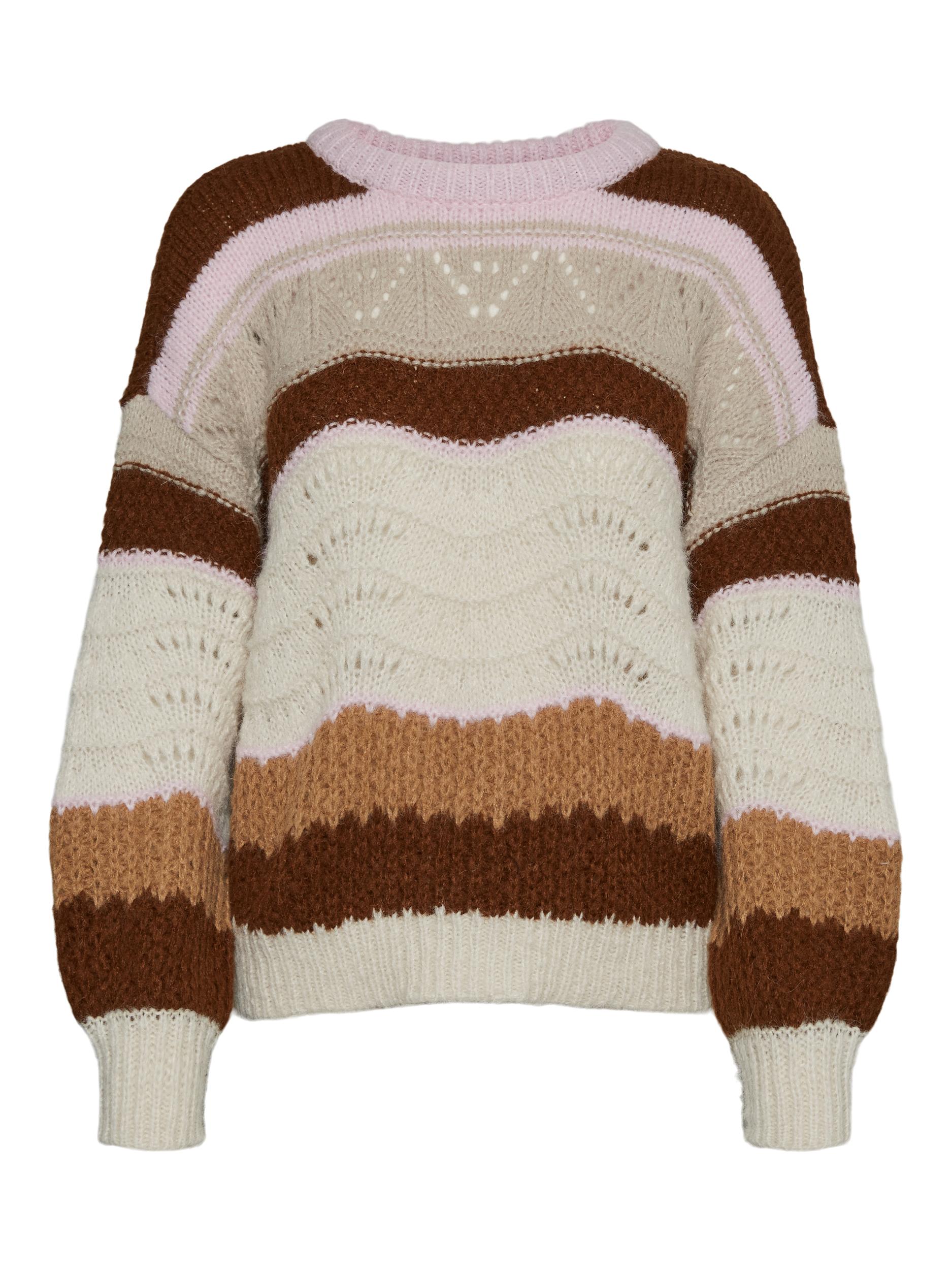 AIAiY Swetry & dzianina VERO MODA Sweter Boheme w kolorze Beżowym 