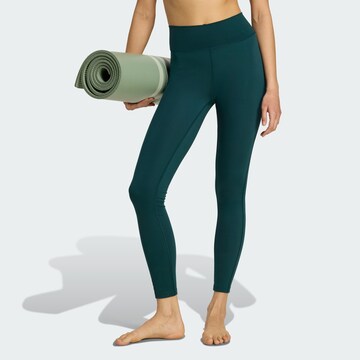 ADIDAS PERFORMANCE Skinny Sportbroek 'All Me Essentials' in Groen: voorkant
