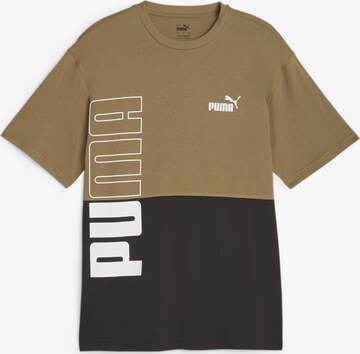 PUMA Functioneel shirt 'Power' in Bruin: voorkant