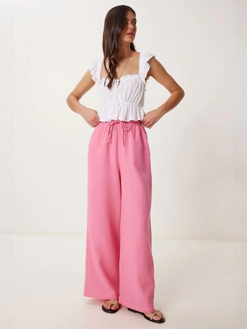 Wide Leg Pantalon 'Hose' Happiness İstanbul en rose