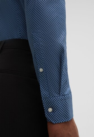 STRELLSON Slim fit Button Up Shirt 'Stan' in Blue