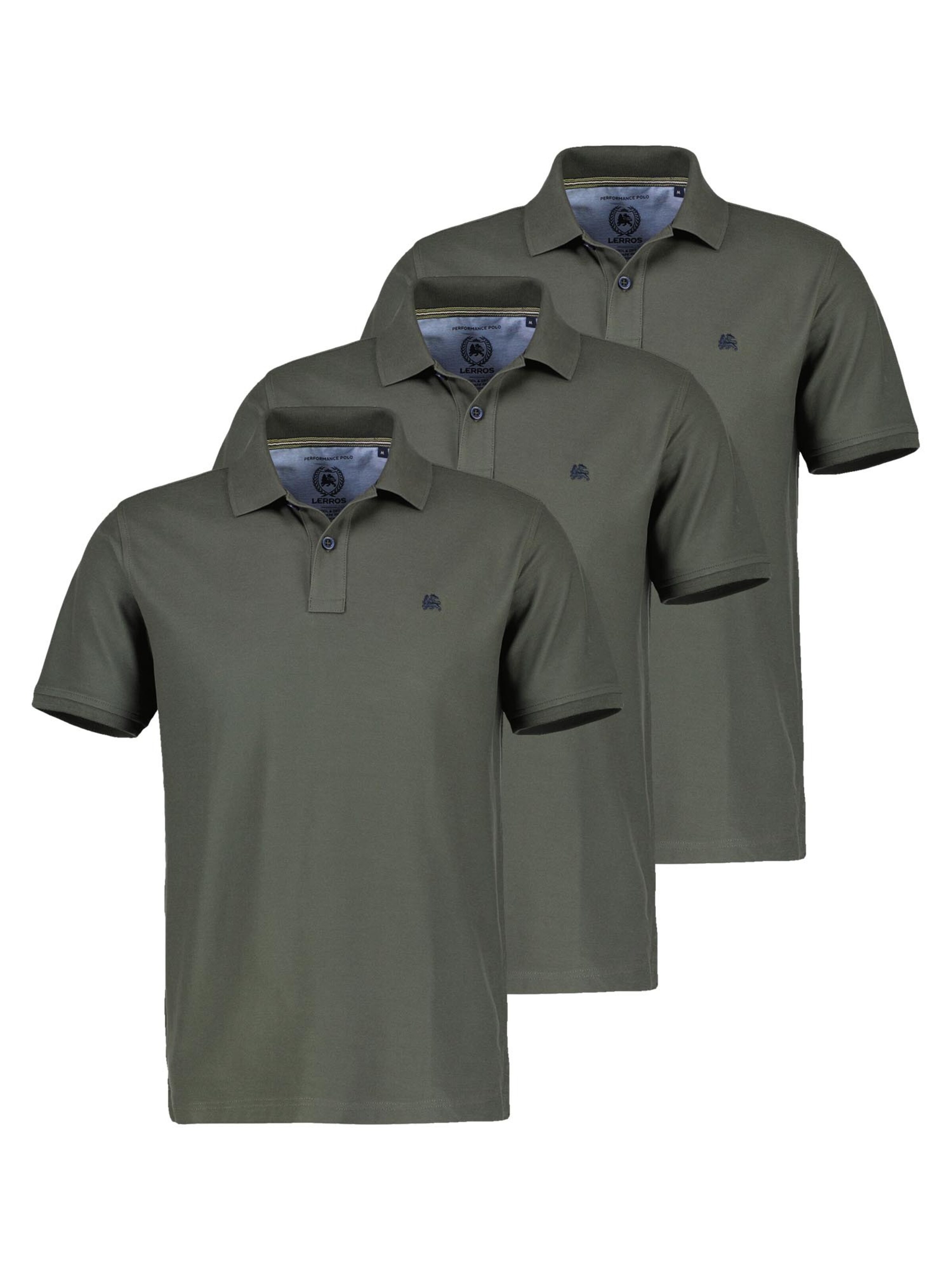 LERROS Shirt 'Basic' in Groen: voorkant