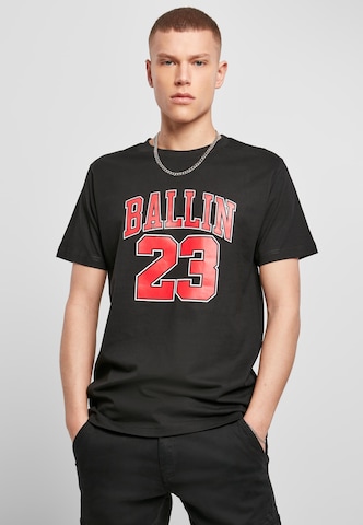 Mister Tee Regularny krój Koszulka 'Ballin 33' w kolorze czarny