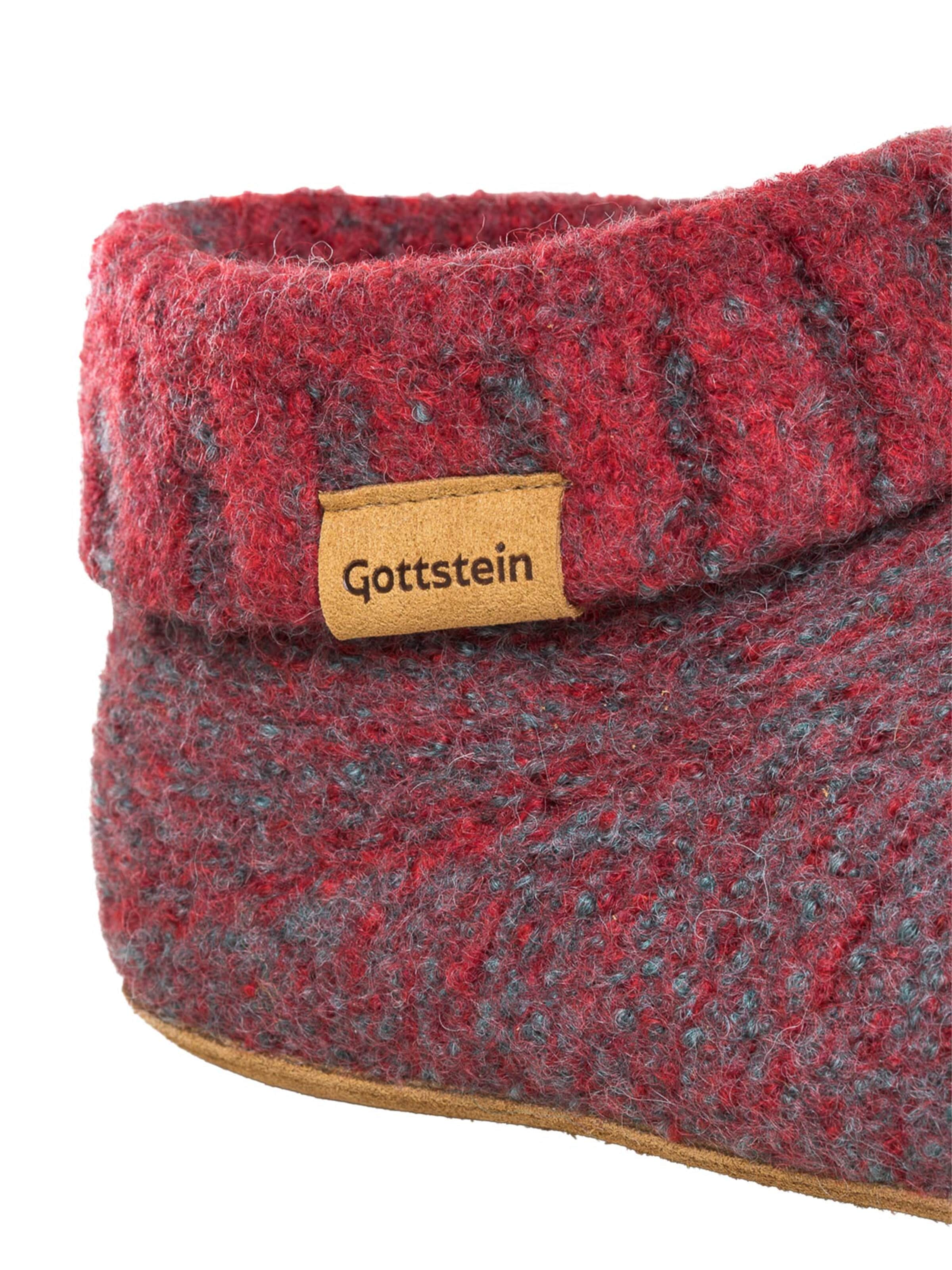 Gottstein Mules 'Knit Boot' in Red