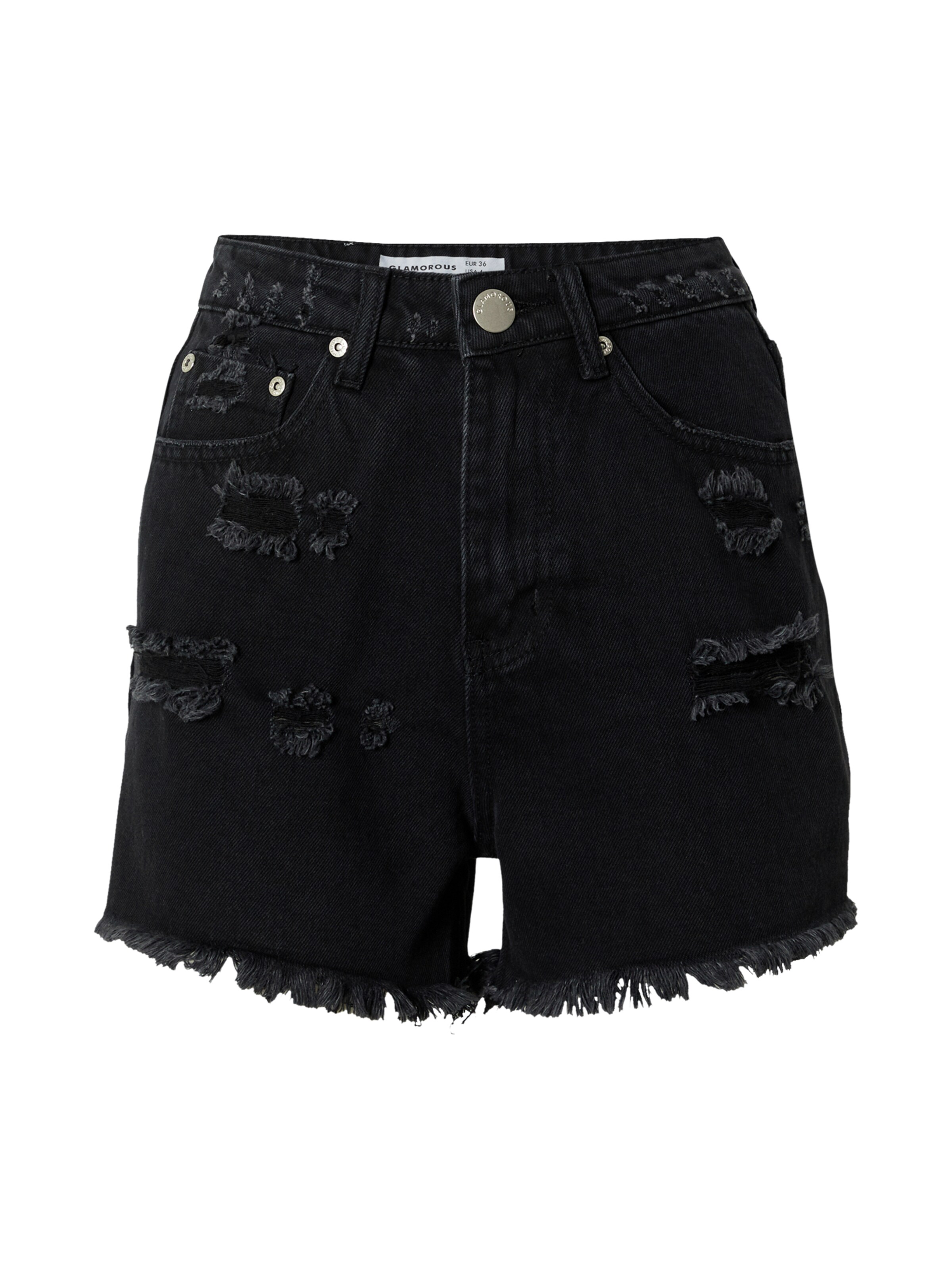 GLAMOROUS Обычный Джинсы в Черный: спереди