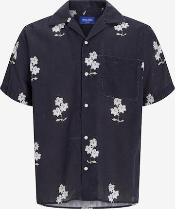 JACK & JONES Comfort fit Button Up Shirt in Blue: front
