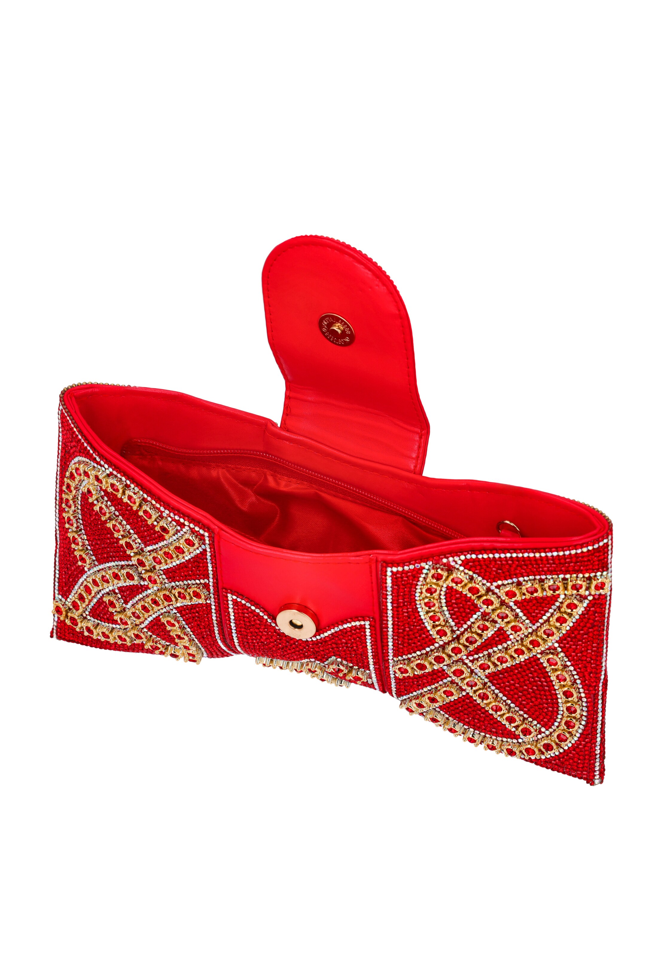 faina Clutch in Rood