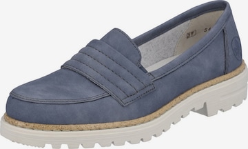 Rieker Classic Flats in Blue: front