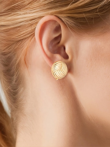 Boucles d'oreilles Yokoamii en or : devant