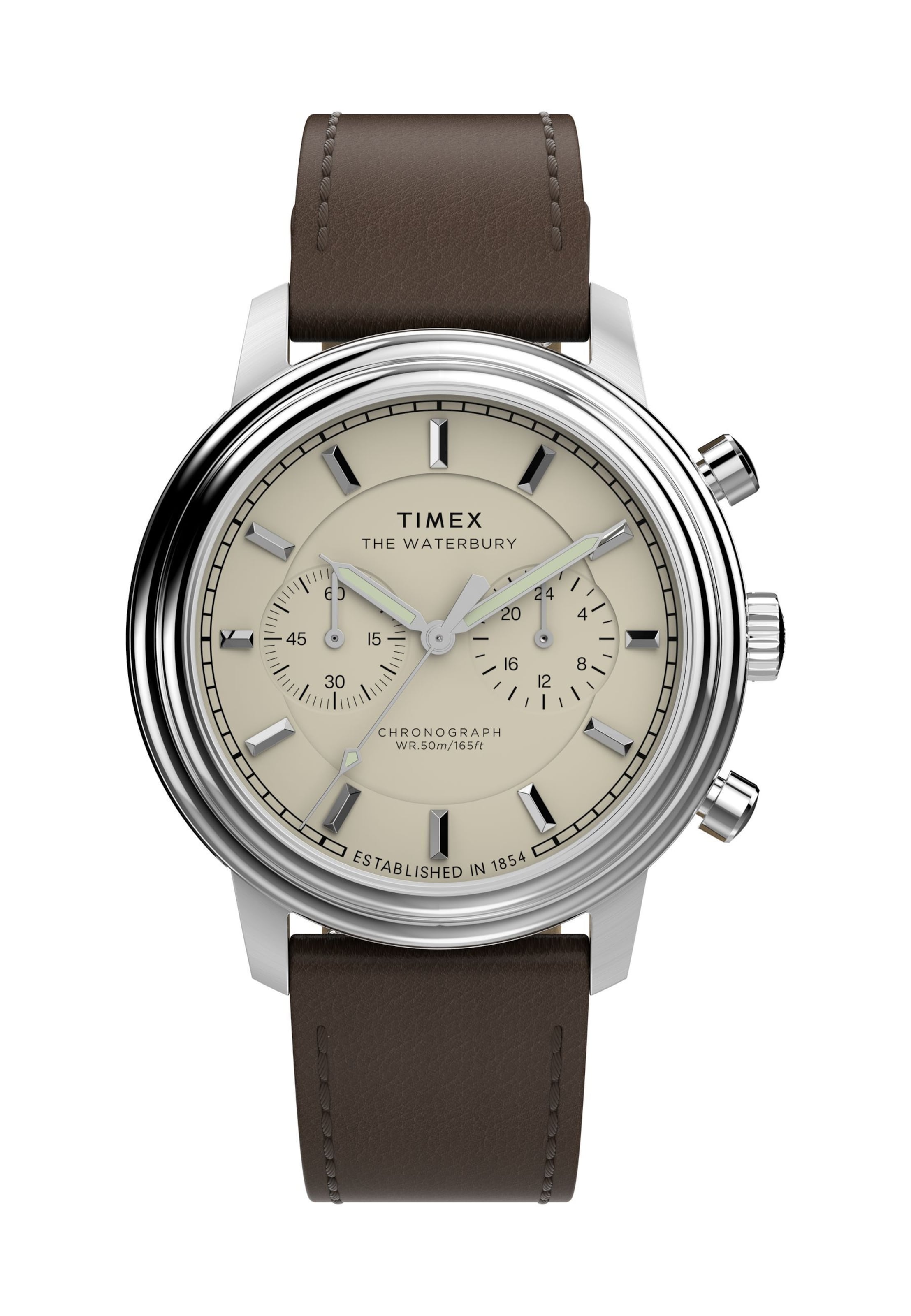 TIMEX Digital watch 'Waterbury Metropolitan' in Silver: front