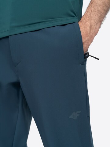 4F Regularen Outdoor hlače 'SPMT001' | modra barva