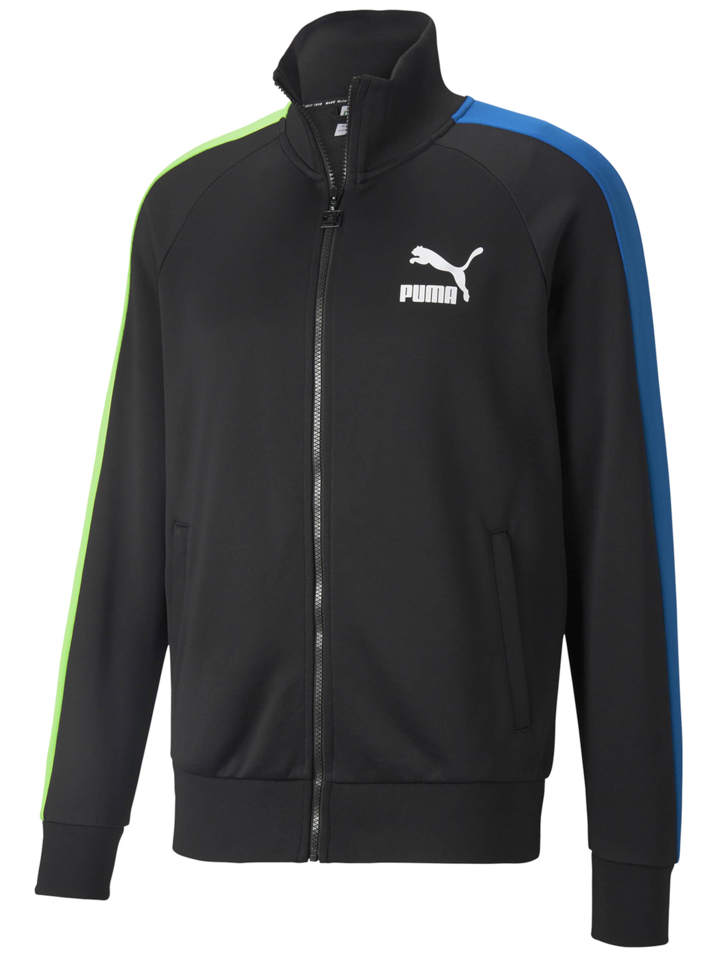 PUMA - Chaqueta deportiva 'Puma Iconic T7' en negro: frente