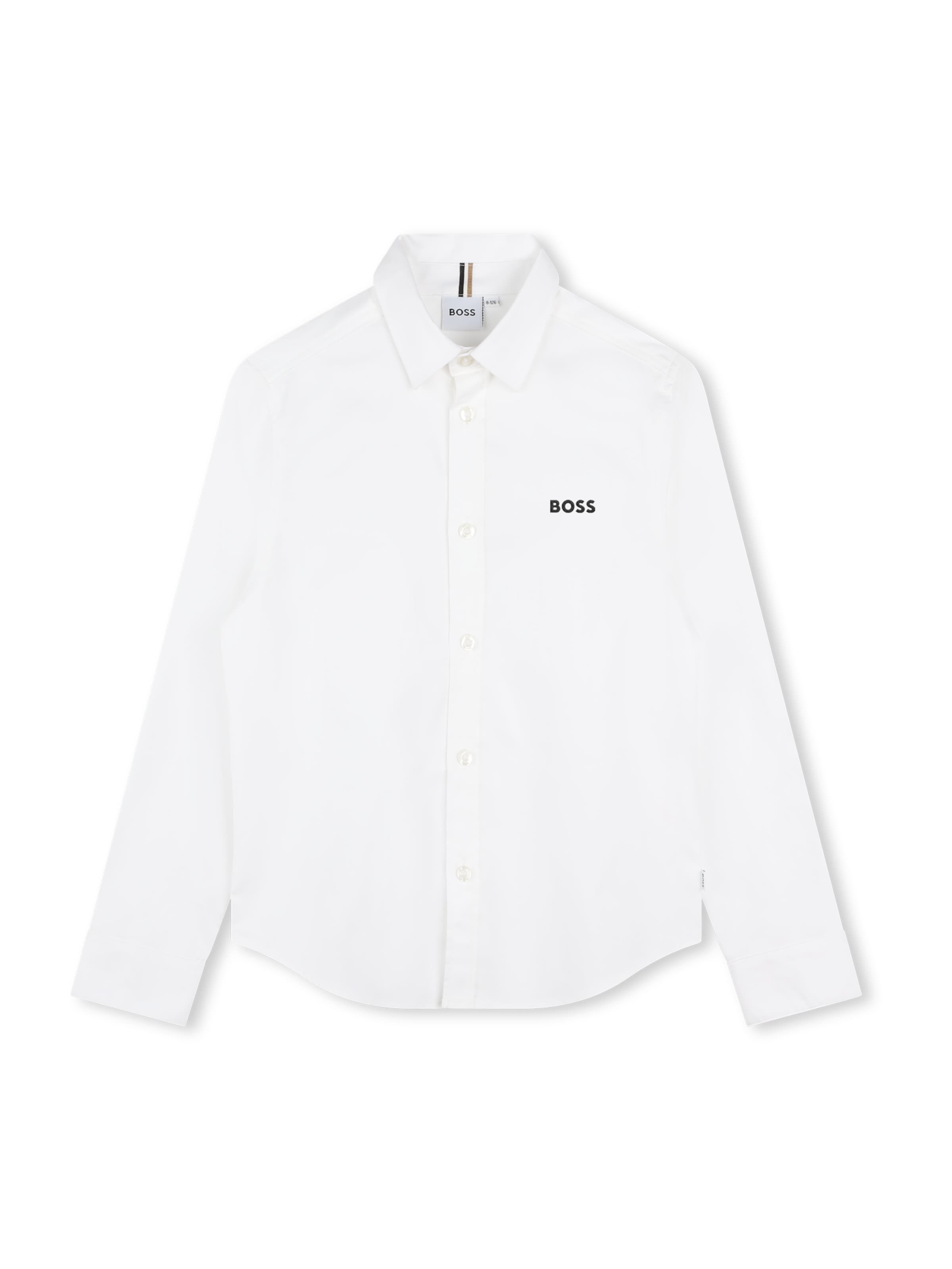 BOSS Regular Fit Hemd in Weiß: Vorderseite