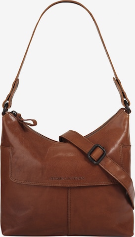 Spikes & Sparrow Umhängetasche in Braun: Vorderseite