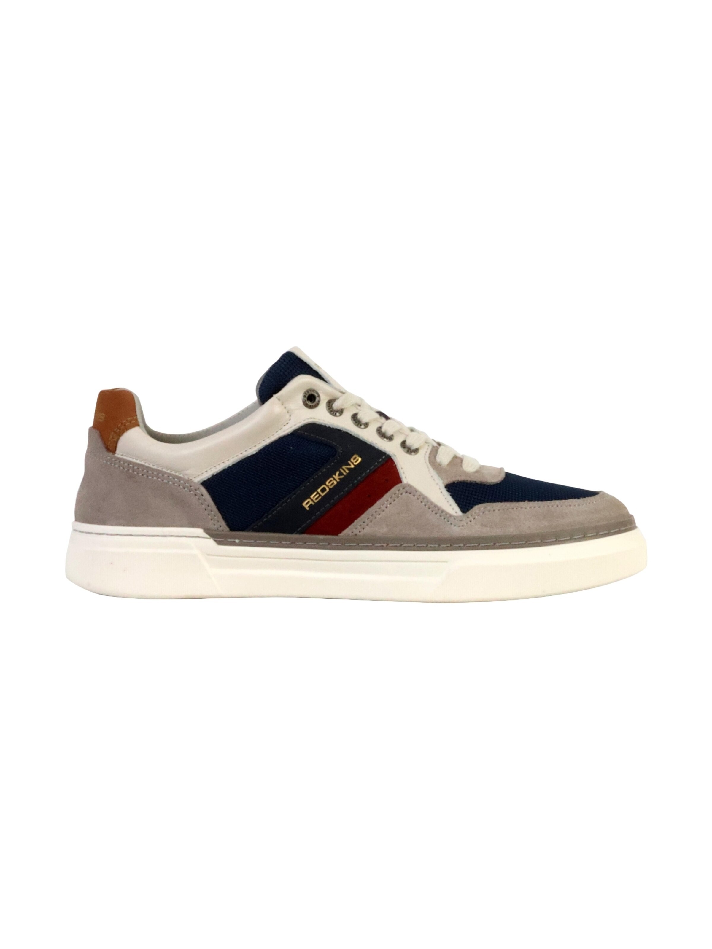REDSKINS Buty sportowe sznurowane 'Lerma-Sneaker aus Leder' w kolorze szary
