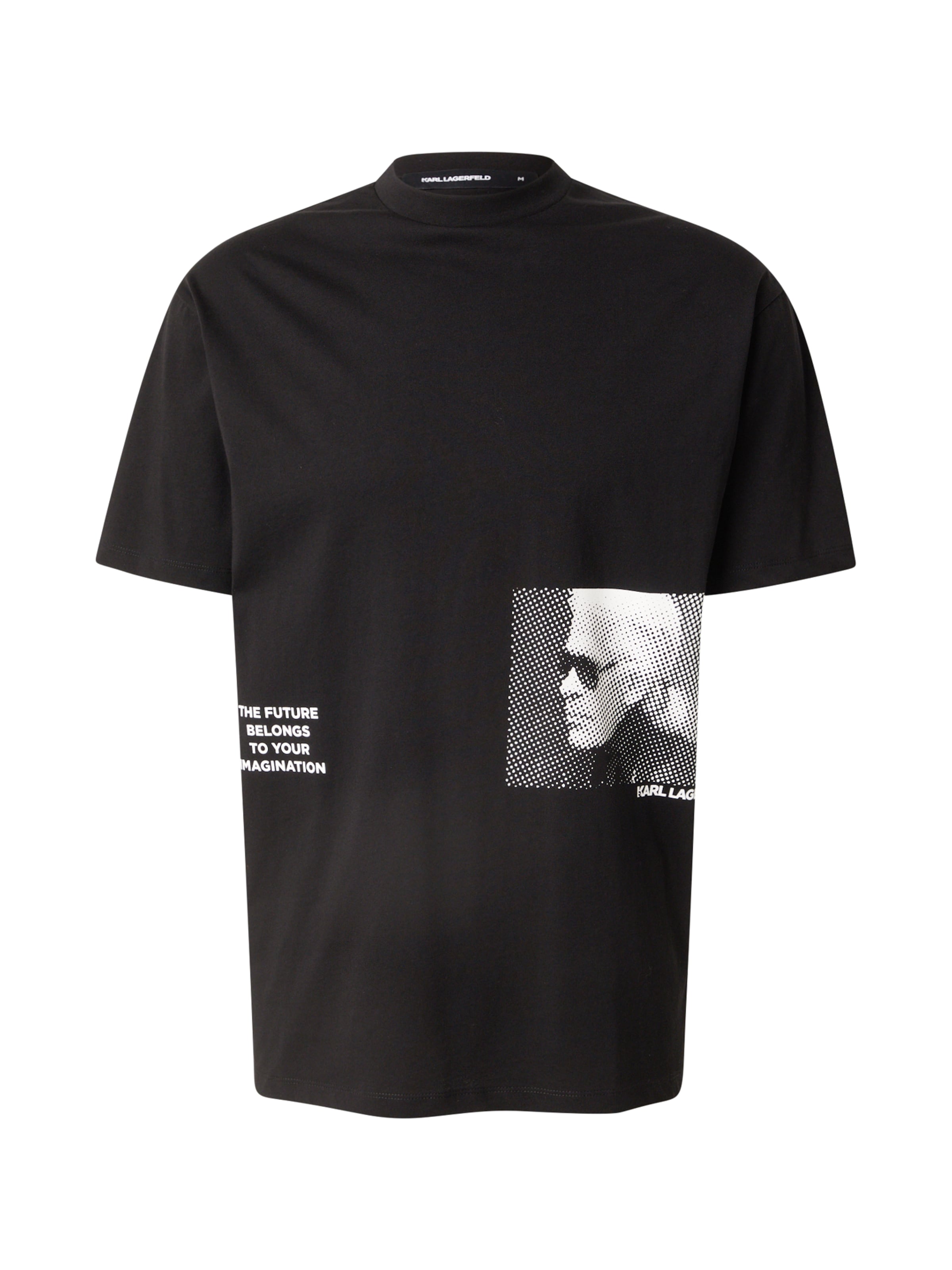 Karl Lagerfeld T-Shirt in Schwarz: Vorderseite