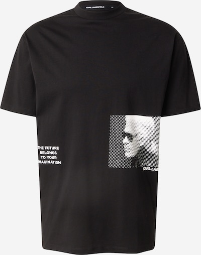 Karl Lagerfeld Футболка в размере S в Черный / Грязно-белый, Обзор товара