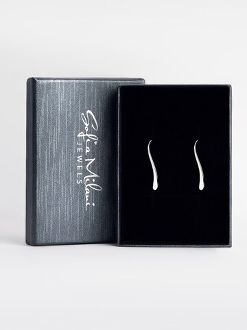 Sofia Milani Ohrringe 'Curved'‌‌‌‌‌‌‌‌ in Silber
