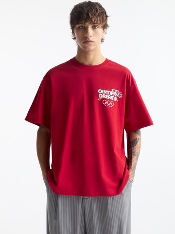 Pull&Bear T-Shirt in Rot